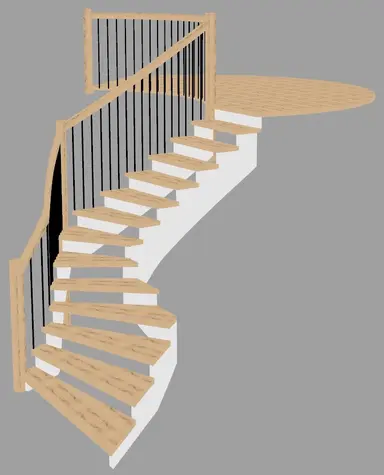 3D-Visualisierung einer Treppenplanung